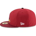 petten-plat-rood-fitted-59fifty-sideline-van-arizona-cardinals-nfl-van-new-era
