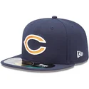 petten-plat-marineblauw-fitted-59fifty-on-field-van-chicago-bears-nfl-van-new-era