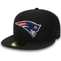 petten-plat-zwart-fitted-59fifty-black-coll-van-new-england-patriots-nfl-van-new-era