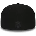 petten-plat-zwart-fitted-59fifty-black-coll-van-new-england-patriots-nfl-van-new-era