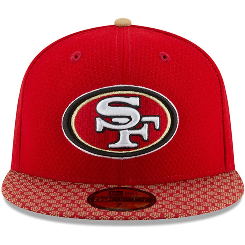 petten-plat-rood-fitted-59fifty-sideline-van-san-francisco-49ers-nfl-van-new-era