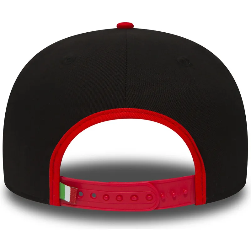 petten-plat-zwart-snapback-9fifty-snaparch-van-ducati-motor-motogp-van-new-era