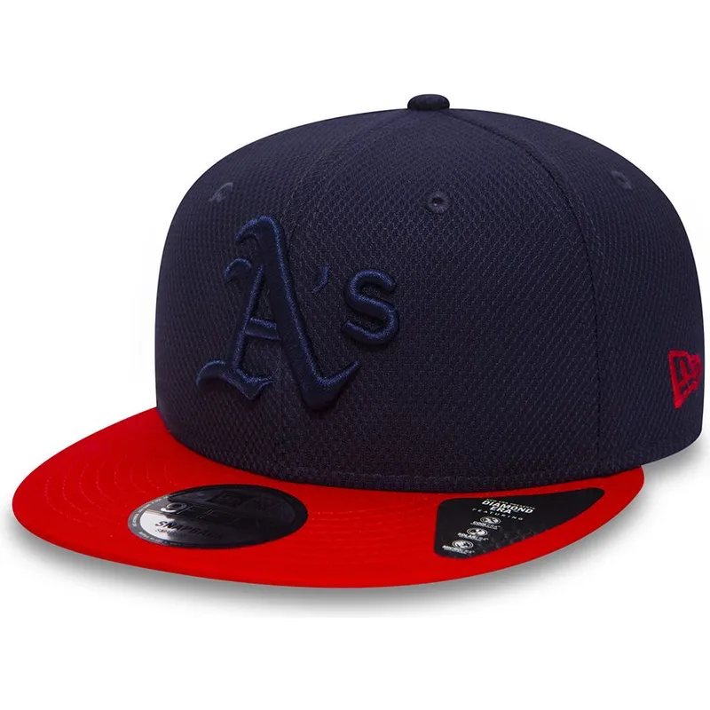petten-plat-marineblauw-snapback-9fifty-diamond-era-essential-van-oakland-athletics-mlb-van-new-era