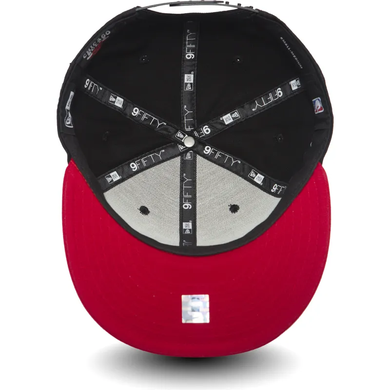 petten-plat-zwart-snapback-9fifty-van-chicago-bulls-nba-van-new-era