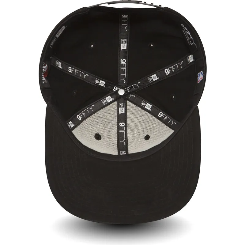 petten-plat-zwart-snapback-9fifty-chain-stitch-van-chicago-bulls-nba-van-new-era