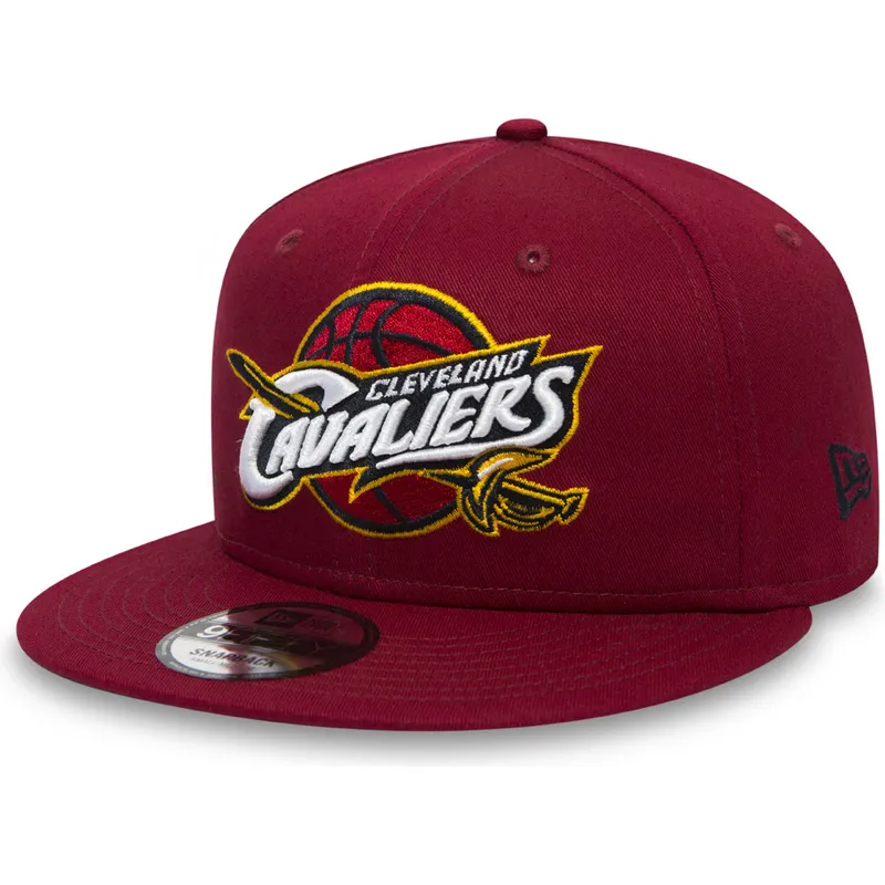 petten-plat-rood-snapback-voor-kinderen-9fifty-classic-van-cleveland-cavaliers-nba-van-new-era