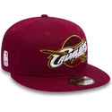 petten-plat-rood-snapback-voor-kinderen-9fifty-classic-van-cleveland-cavaliers-nba-van-new-era