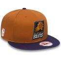 petten-plat-oranje-snapback-9fifty-van-phoenix-suns-nba-van-new-era
