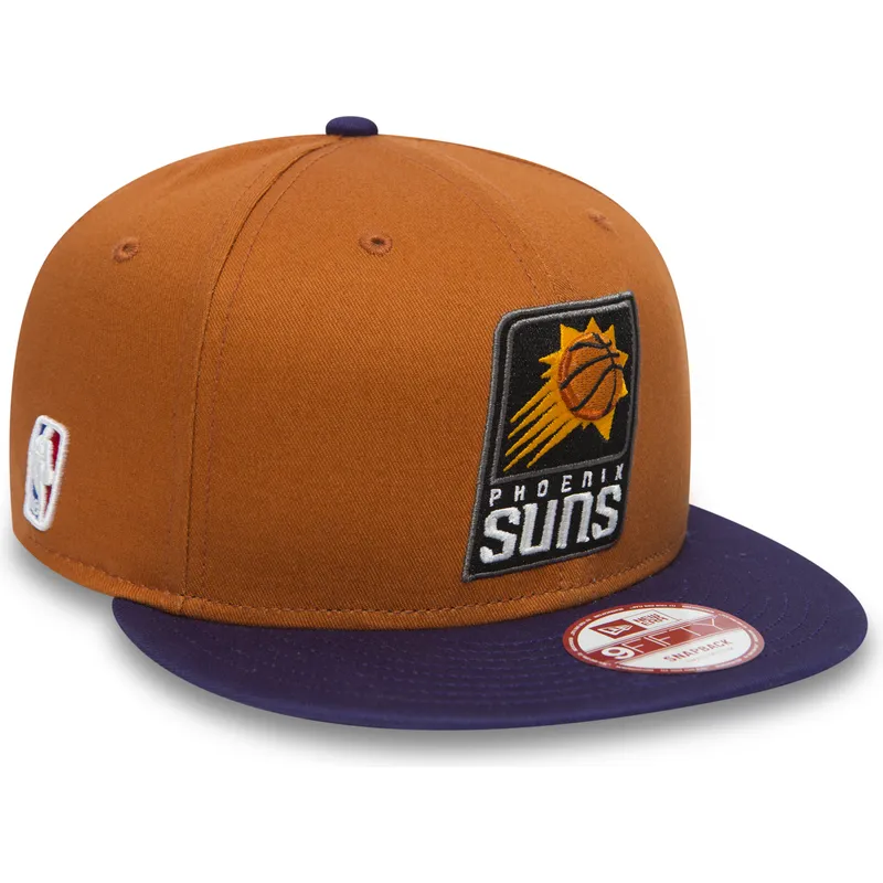 petten-plat-oranje-snapback-9fifty-van-phoenix-suns-nba-van-new-era
