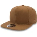 petten-plat-bruin-verstelbaar-9fifty-premium-classic-van-new-era