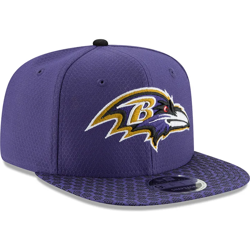 petten-plat-paars-snapback-9fifty-sideline-van-baltimore-ravens-nfl-van-new-era
