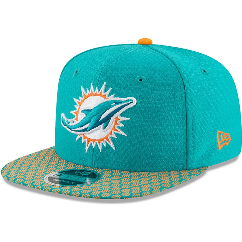 petten-plat-blauw-snapback-9fifty-sideline-van-miami-dolphins-nfl-van-new-era