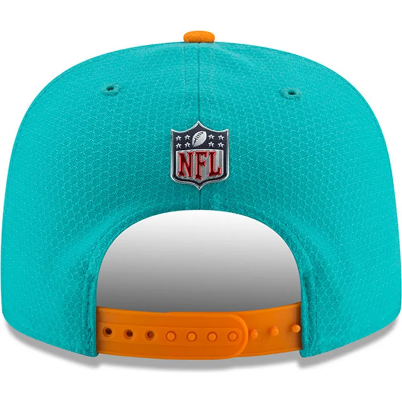 petten-plat-blauw-snapback-9fifty-sideline-van-miami-dolphins-nfl-van-new-era