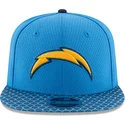 petten-plat-blauw-snapback-9fifty-sideline-van-los-angeles-chargers-nfl-van-new-era