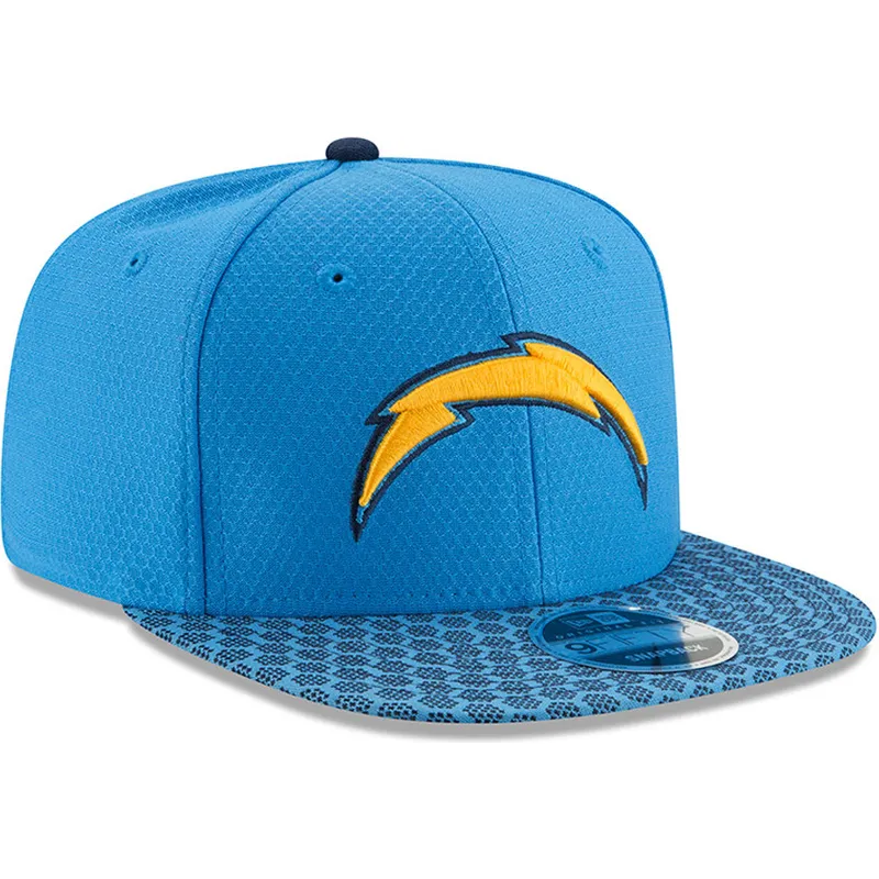 petten-plat-blauw-snapback-9fifty-sideline-van-los-angeles-chargers-nfl-van-new-era