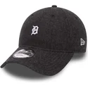 petten-gebogen-zwart-verstelbaar-9forty-herringbone-van-detroit-tigers-mlb-van-new-era