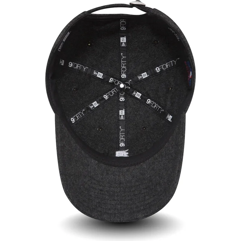 petten-gebogen-zwart-verstelbaar-9forty-herringbone-van-detroit-tigers-mlb-van-new-era