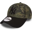 petten-gebogen-camouflage-verstelbaar-9forty-mesh-overlay-van-new-york-yankees-mlb-van-new-era