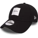 petten-gebogen-zwart-verstelbaar-9forty-satin-patch-van-new-york-yankees-mlb-van-new-era