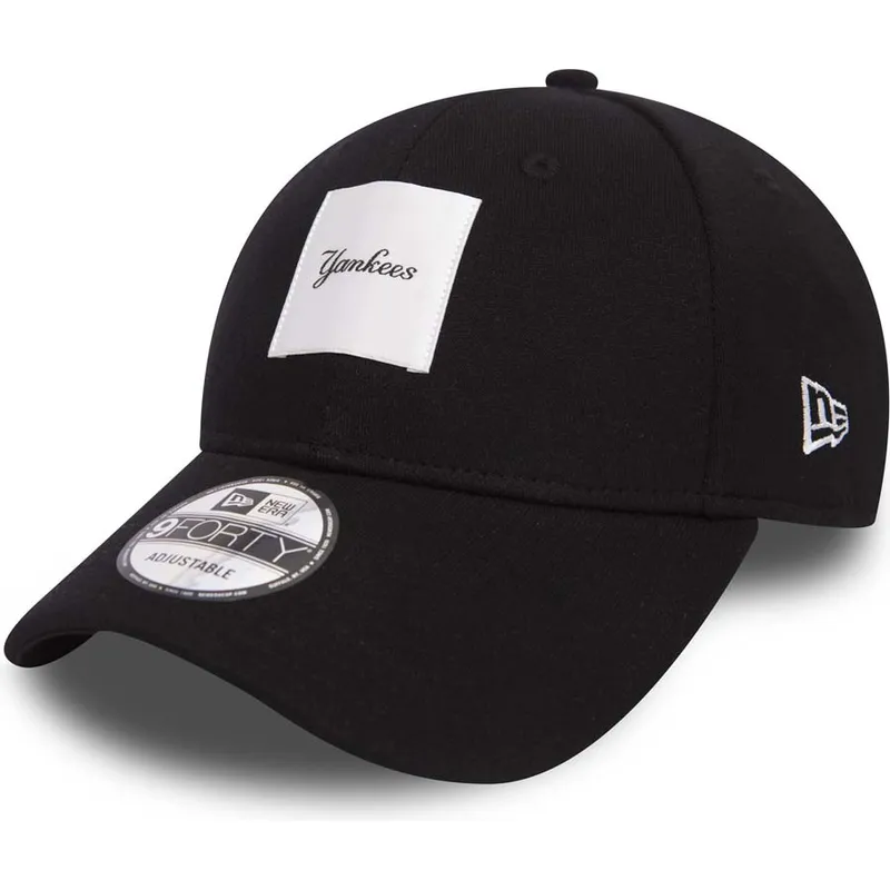 petten-gebogen-zwart-verstelbaar-9forty-satin-patch-van-new-york-yankees-mlb-van-new-era