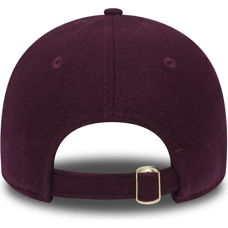 petten-gebogen-rood-verstelbaar-oro-9forty-melton-van-new-york-yankees-mlb-van-new-era