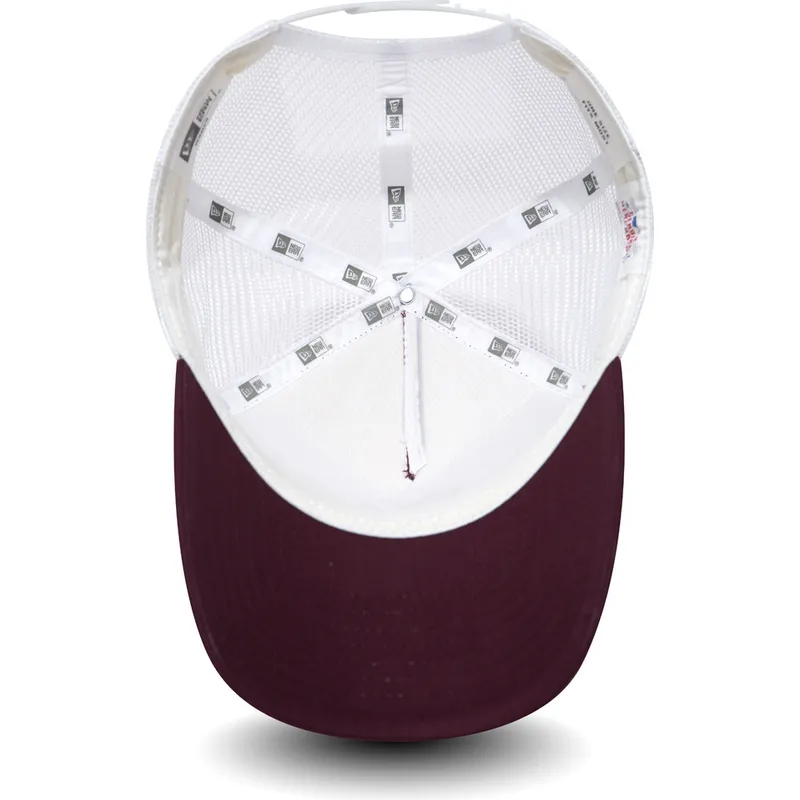 petten-gebogen-rood-snapback-oro-9forty-essential-van-new-york-yankees-mlb-van-new-era
