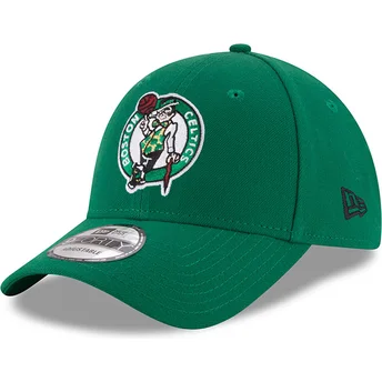 Petten gebogen groen verstelbaar 9FORTY The League van Boston Celtics NBA van New Era