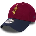 petten-gebogen-rood-verstelbaar-9forty-mesh-van-cleveland-cavaliers-nba-van-new-era