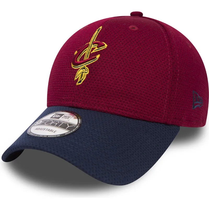 petten-gebogen-rood-verstelbaar-9forty-mesh-van-cleveland-cavaliers-nba-van-new-era