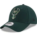 petten-gebogen-groen-verstelbaar-9forty-the-league-van-milwaukee-bucks-nba-van-new-era