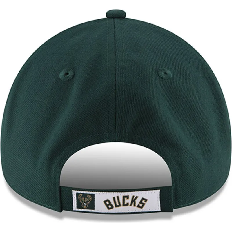 petten-gebogen-groen-verstelbaar-9forty-the-league-van-milwaukee-bucks-nba-van-new-era