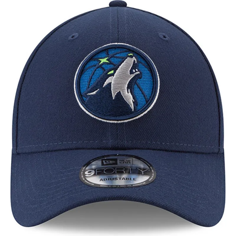 petten-gebogen-marineblauw-verstelbaar-9forty-the-league-van-minnesota-timberwolves-nba-van-new-era