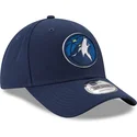 petten-gebogen-marineblauw-verstelbaar-9forty-the-league-van-minnesota-timberwolves-nba-van-new-era