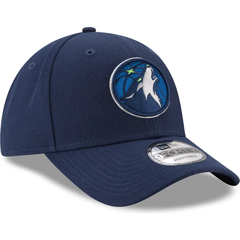petten-gebogen-marineblauw-verstelbaar-9forty-the-league-van-minnesota-timberwolves-nba-van-new-era
