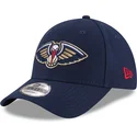 petten-gebogen-marineblauw-verstelbaar-9forty-the-league-van-new-orleans-pelicans-nba-van-new-era
