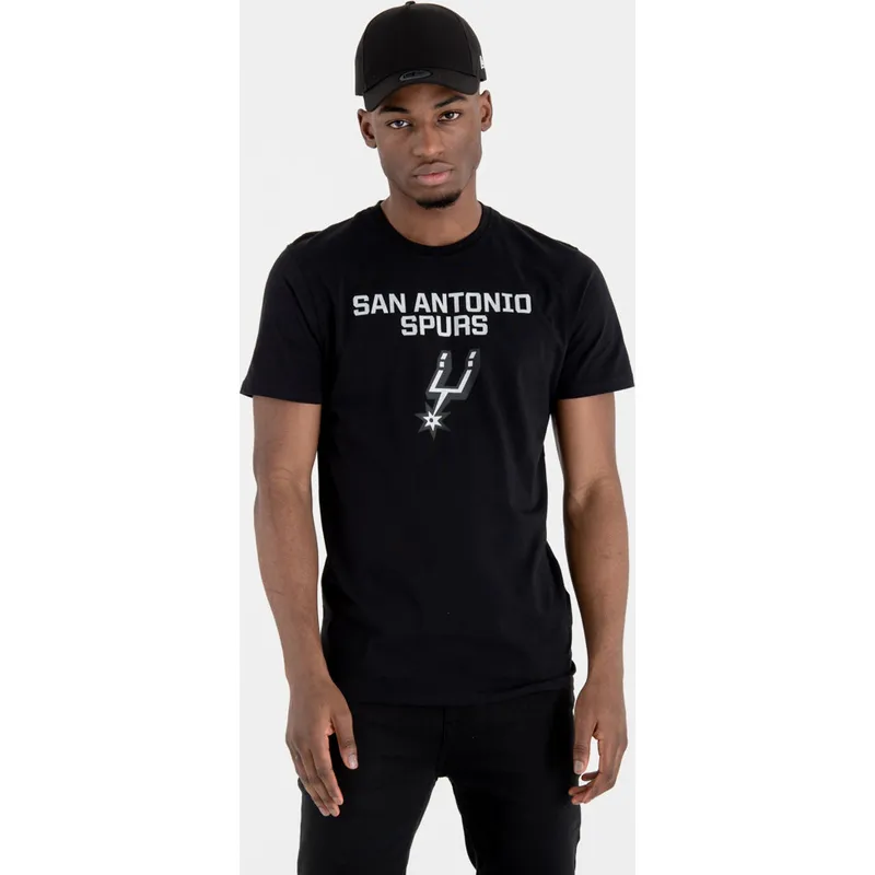t-shirt-korte-mouw-zwart-van-san-antonio-spurs-nba-van-new-era