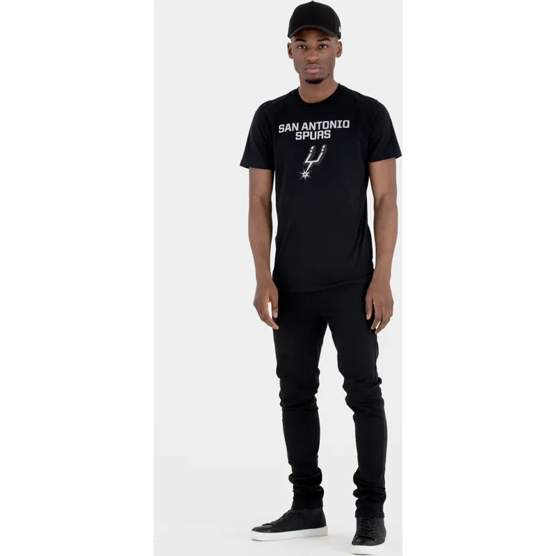 t-shirt-korte-mouw-zwart-van-san-antonio-spurs-nba-van-new-era