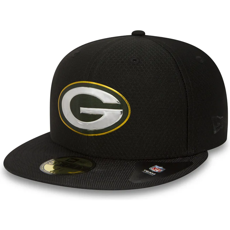 petten-plat-zwart-fitted-59fifty-black-coll-van-green-bay-packers-nfl-van-new-era petten-plat-zwart-fitted-59fifty-black-coll-van-green-bay-packers-nfl-van-new-era