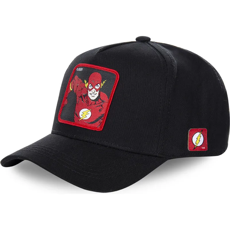 petten-gebogen-zwart-snapback-clasico-fla2-flash-dc-comics-van-capslab
