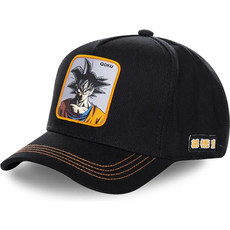 petten-gebogen-zwart-snapback-gokc-son-goku-dragon-ball-van-capslab petten-gebogen-zwart-snapback-gokc-son-goku-dragon-ball-van-capslab