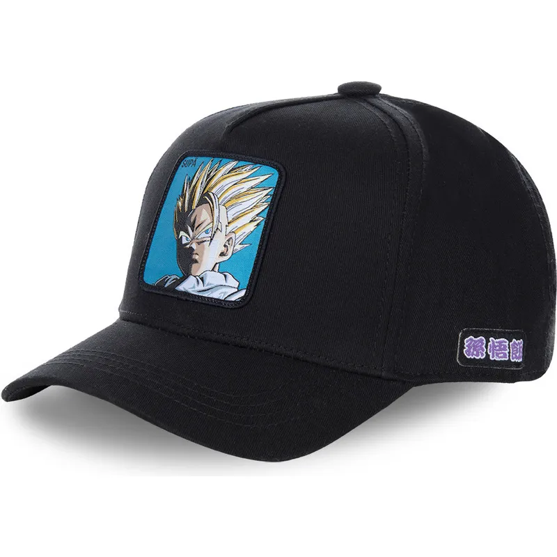 petten-gebogen-zwart-snapback-super-saiyan-2-supb-son-gohan-dragon-ball-van-capslab