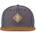 petten-bever-blauw-snapback-2tone-oxford-van-djinns