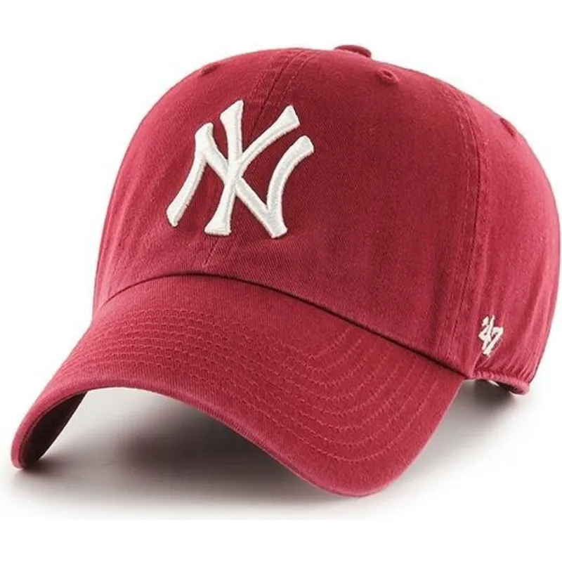 petten-gebogen-rood-verstelbaar-cardenal-van-new-york-yankees-mlb-van-47-brand