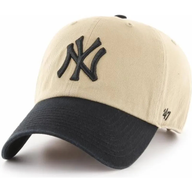 petten-gebogen-beige-verstelbaar-van-new-york-yankees-mlb-van-47-brand petten-gebogen-beige-verstelbaar-van-new-york-yankees-mlb-van-47-brand