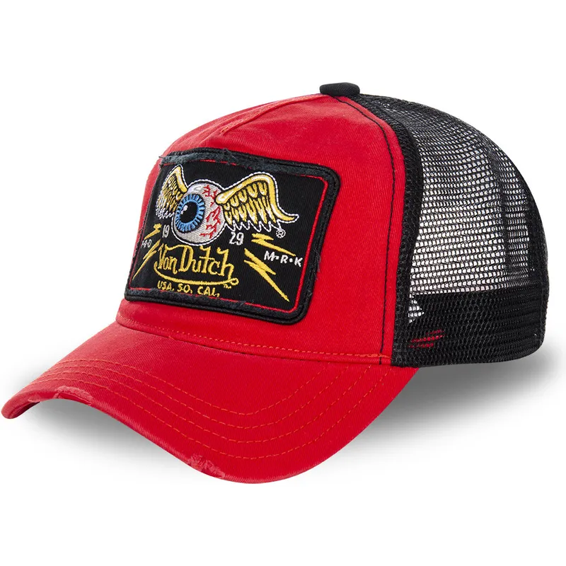 petten-gebogen-rood-snapback-truck05-van-von-dutch