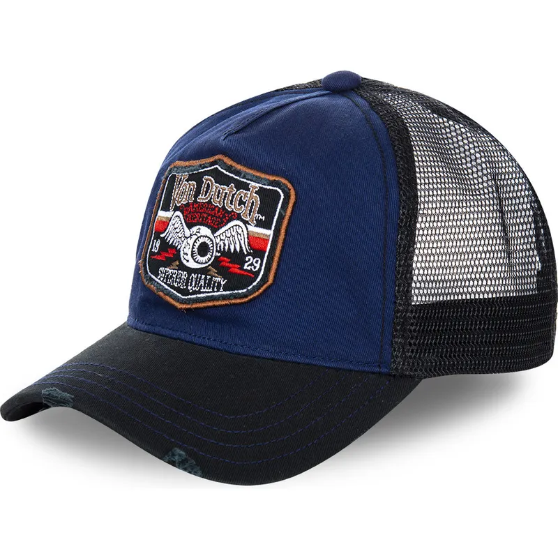 petten-gebogen-blauw-snapback-truck03-van-von-dutch
