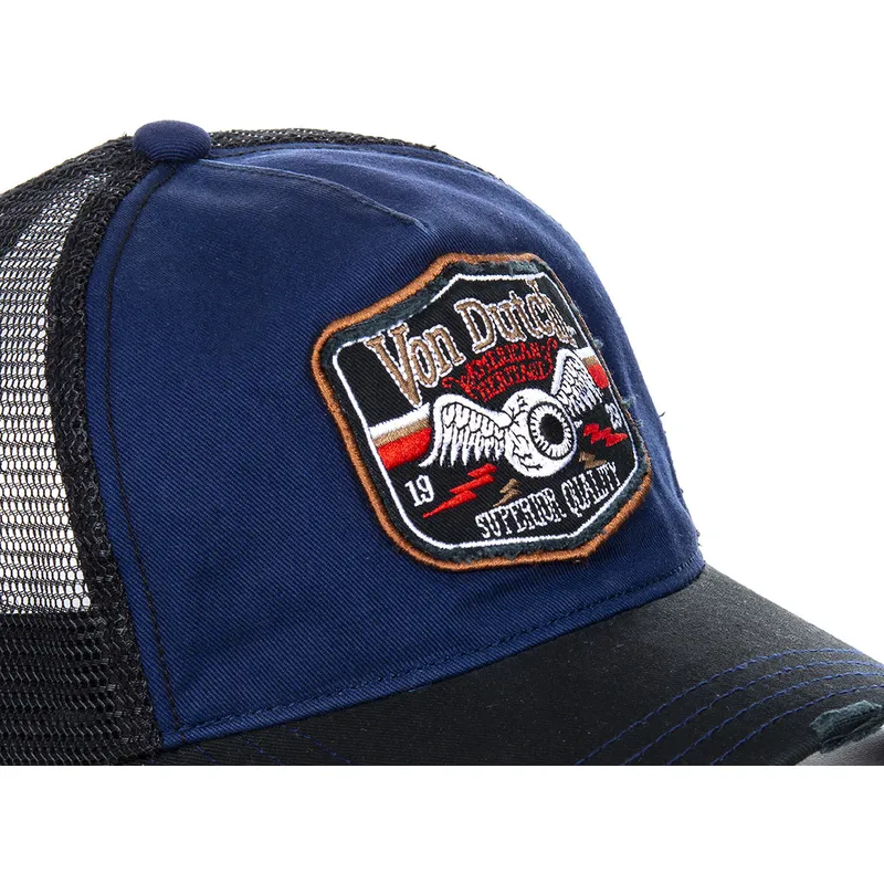 petten-gebogen-blauw-snapback-truck03-van-von-dutch