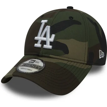petten-gebogen-camouflage-verstelbaar-9twenty-essential-packable-van-los-angeles-dodgers-mlb-van-new-era