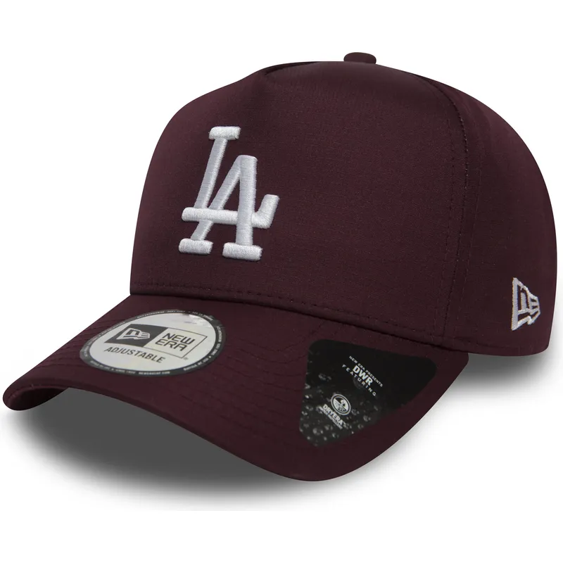 petten-gebogen-rood-snapback-ripstop-a-frame-van-los-angeles-dodgers-mlb-van-new-era