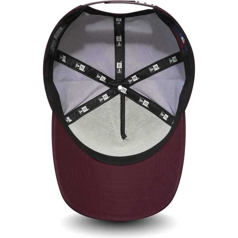 petten-gebogen-rood-snapback-ripstop-a-frame-van-los-angeles-dodgers-mlb-van-new-era